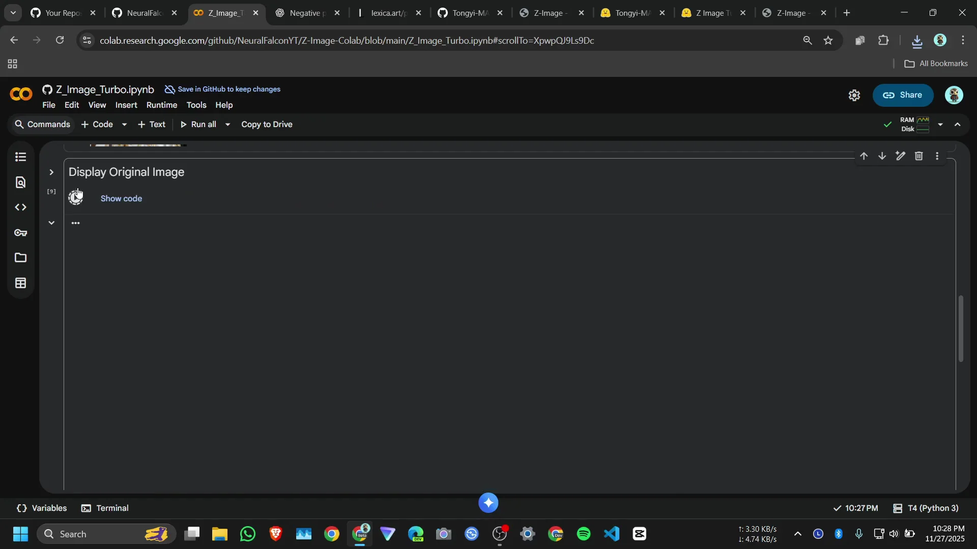 Quick Start: Run Alibaba’s Z‑Image Turbo on Google Colab screenshot 10