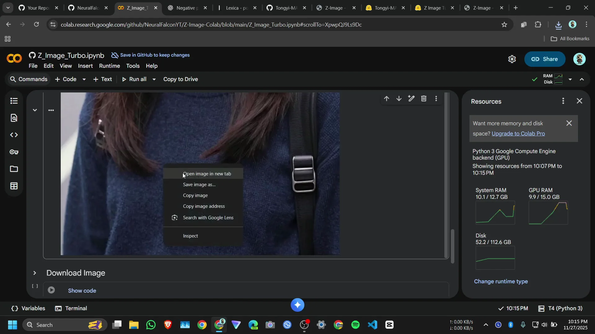 Quick Start: Run Alibaba’s Z‑Image Turbo on Google Colab screenshot 7