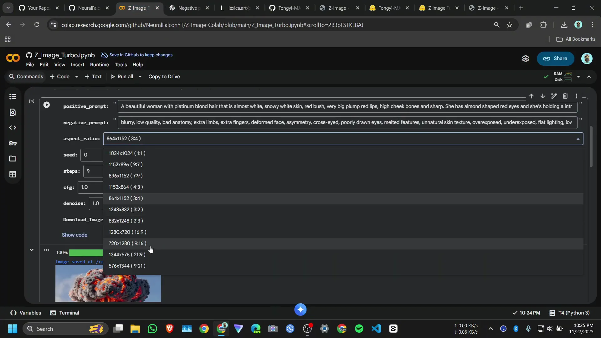 Quick Start: Run Alibaba’s Z‑Image Turbo on Google Colab screenshot 9