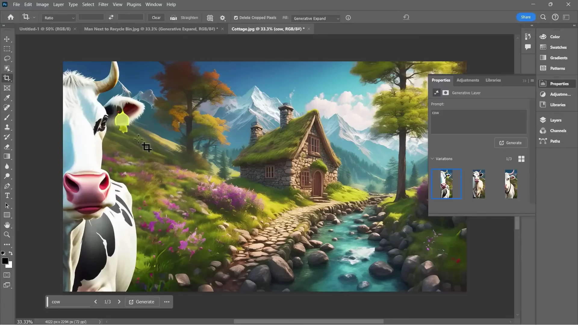 Adobe Photoshop AI: Generative Expand Tutorial screenshot 10
