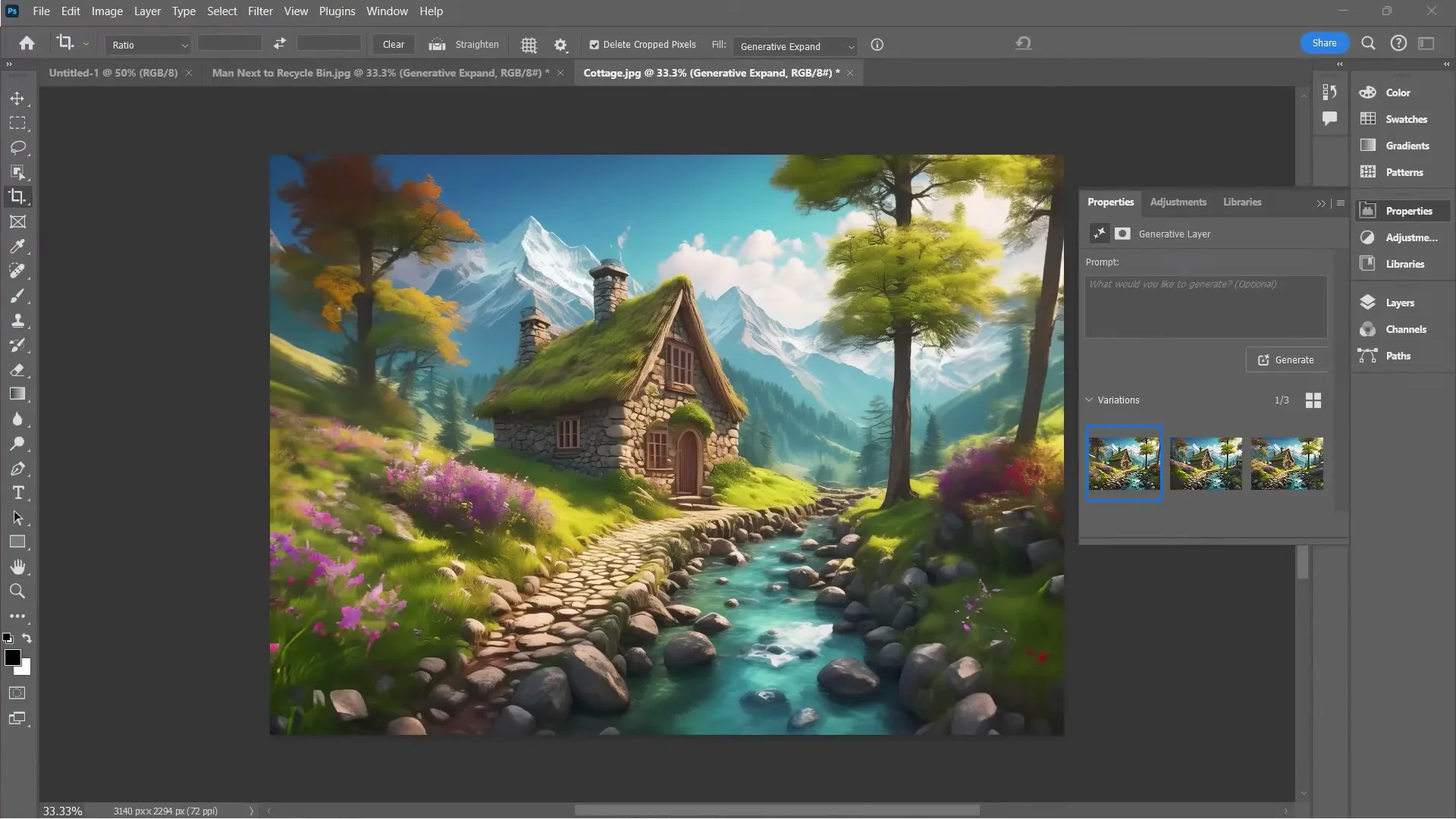 Adobe Photoshop AI: Generative Expand Tutorial screenshot 7
