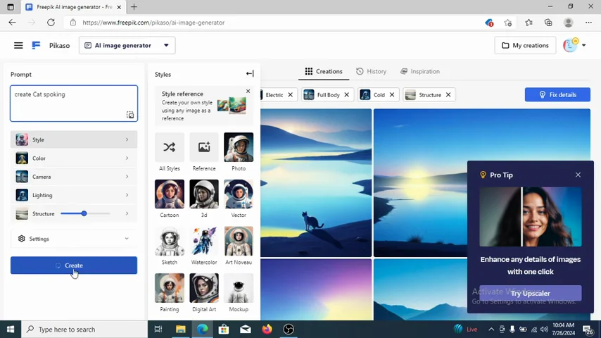 Freepik AI Image Generator: Beginner’s Guide for Designers screenshot 5