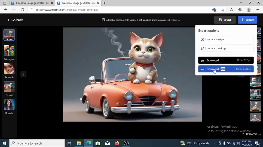 Freepik AI Image Generator: Beginner’s Guide for Designers screenshot 6