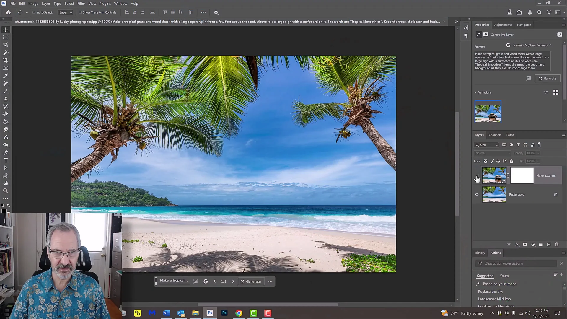 Photoshop AI Face-Off: Nano Banana vs Flux Kontext Pro screenshot 2